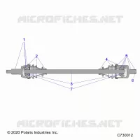 DRIVE TRAIN, FRONT HALF SHAFT