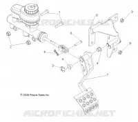 BRAKES, PEDAL AND MASTER CYLINDER MOUNTING