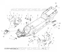 CHASSIS, FOOTREST, DRIVER AND PASSENGER