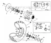 FRONT WHEEL 6X6 400L W968740 AND 6X6 400L NORWEGIAN N968740 (4935963596B008)