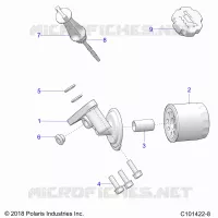 OIL FILTER AND DIPSTICK
