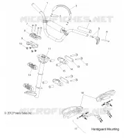 STEERING, HANDLEBAR MOUNTING