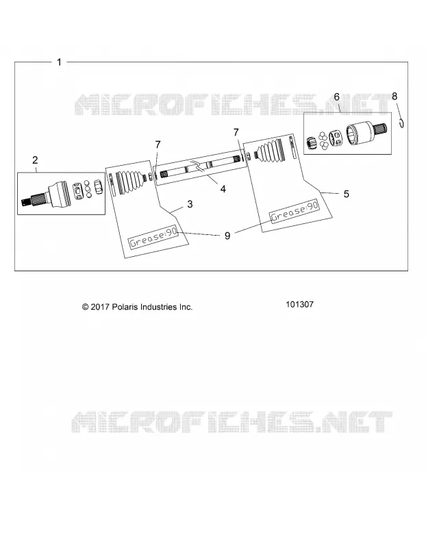 DRIVE TRAIN, DRIVE SHAFT, FRONT -A18SYS95CU/EU (101307)