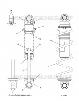 SUSPENSION, FRONT SHOCK TRACK (CLEAR COIL OVER)