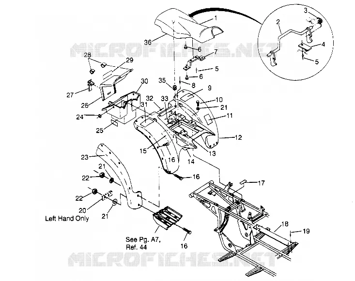 REAR CAB ASSEMBLY SPORTSMAN 4X4 W948040 (4926842684A006)