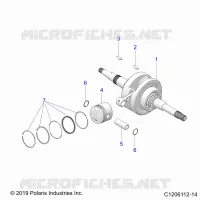 ENGINE, CRANKSHAFT AND PISTON