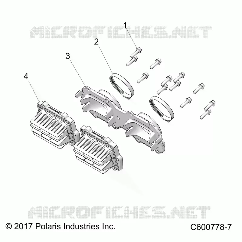 ENGINE, REED VALVE AND THROTTLE BODY ADAPTOR 