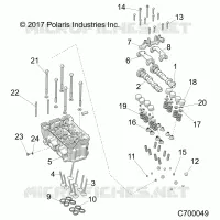 ENGINE, CYLINDER HEAD AND VALVES