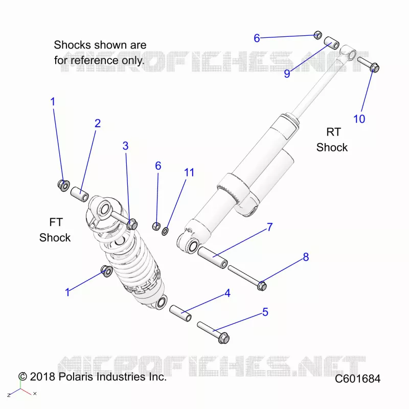 SUSPENSION, SHOCK MOUNTING, REAR SUSP.