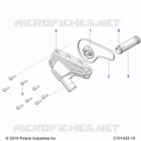 ENGINE, WATERPUMP IMPELLER AND COVER