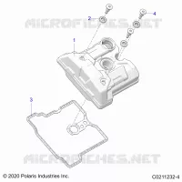 ENGINE, VALVE COVER