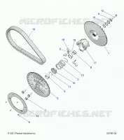 DRIVE TRAIN, SECONDARY CLUTCH