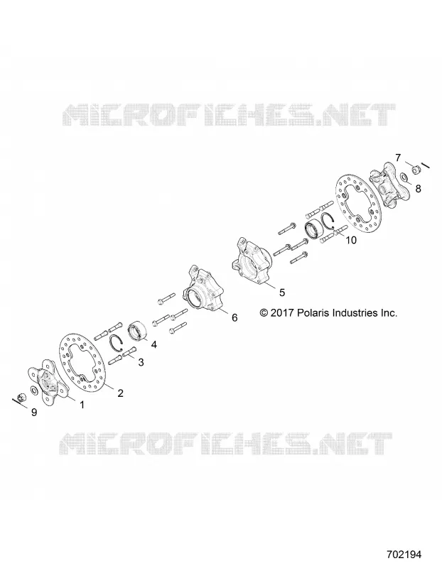 SUSPENSION, REAR CARRIER AND HUB