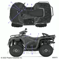 DECALSS, GRAPHIC- A24SHE57FS/S57FS/CS/CP (900573)