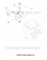 ENGINE, CARBURETOR BRACKET