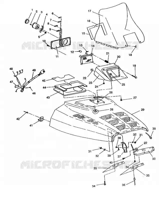 HOOD ASSEMBLY SPORT SKS E940243 (49273627360007)