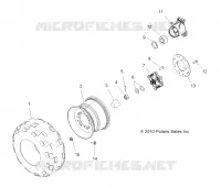 WHEELS, REAR TIRE AND BRAKE DISC