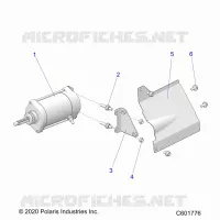 STARTER MOTOR/SHIELD