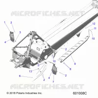 CHASSIS, CLUTCH GUARD, FOOTRESTS, AND RUNNING BOARDS