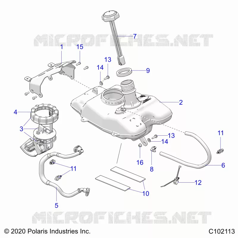 FUEL SYSTEM, FUEL TANK ASM.