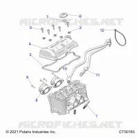 ENGINE, THROTTLE BODY AND VALVE COVER