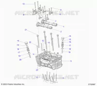 ENGINE, CYLINDER HEAD AND VALVES
