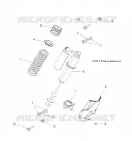 REAR SUSPENSION SHOCK MOUNTING