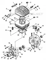 CRANKCASE AND CYLINDER TRAIL BLAZER W98BA25C (4945464546C007)