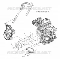 ENGINE, MOUNTING, RH AND FRONT