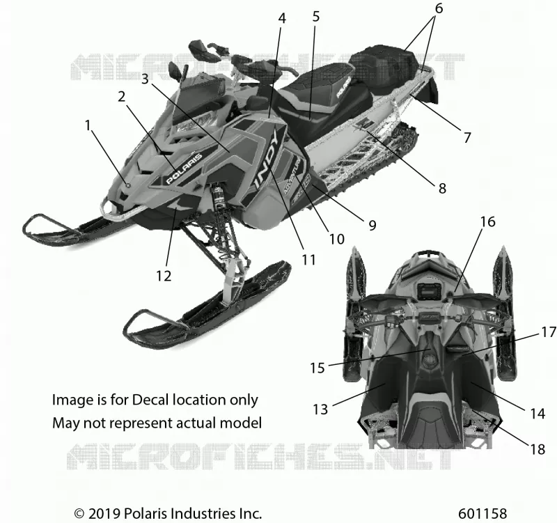 DECALS, WHITE SIDE PANEL OPTION