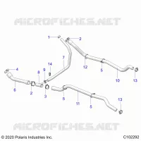 ENGINE, COOLING SYSTEM, HOSES