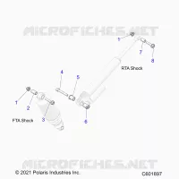 SUSPENSION, SHOCK MOUNTING, REAR SUSP.