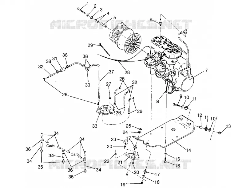 ENGINE MOUNTING 440 XCR 0951660 (4929112911C003)