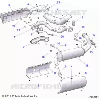 ENGINE, EXHAUST SYSTEM