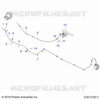 REAR BRAKE BRAKE LINE AND PARK BRAKE