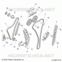 ENGINE, TIMING AND OIL CHAIN DRIVES