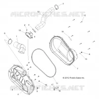 DRIVE TRAIN, CLUTCH COVER AND DUCTING