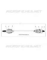 DRIVE TRAIN, FRONT HALF SHAFT (OPTIONAL)