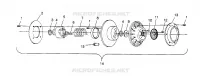 DRIVEN CLUTCH XLT RMK 0960956, XLT SKS 0960556 AND EUROPEAN XLT SKS E960556 (4931813181C004)