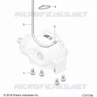 DRIVE TRAIN, GEARCASE MOUNTING, FRONT