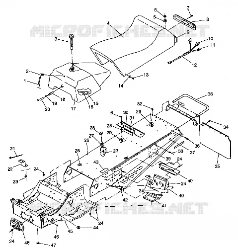 TUNNEL AND SEAT LITE 0973433 AND LITE DELUXE 0973431 (4938273827A005)