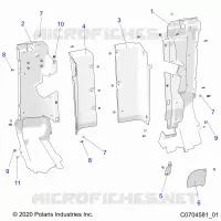 REAR BODYWORK CLOSEOFF, SIDE PANELS