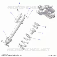 SUSPENSION, FRONT SHOCK MOUNTING