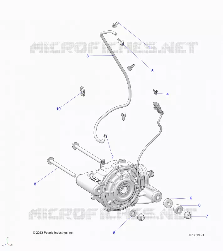 DRIVE TRAIN, FRONT GEARCASE MOUNTING