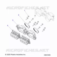 ENGINE, REED VALVE AND THROTTLE BODY ADAPTOR