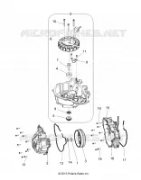 ENGINE, STATOR COVER AND FLYWHEEL