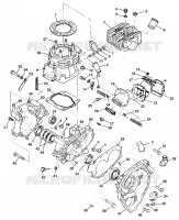 CRANKCASE AND CYLINDER