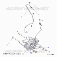 DRIVE TRAIN, FRONT GEARCASE MOUNTING