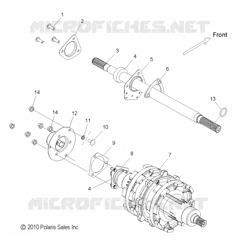 DRIVE TRAIN, JACKSHAFT AND DRIVE SHAFT