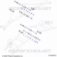 REAR SUSPENSION CONTROL ARM, MOUNTING